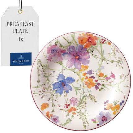 Villeroy & Boch Mariefleur Basic Salad Plate, 8.25 in, White/Multicolored