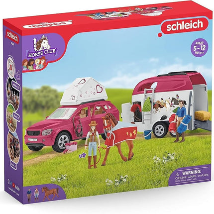 Schleich Horse Club - 110Pc Horse Camping Playset w/ Car and More | 42535