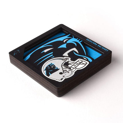 YouTheFan NFL Carolina Panthers 3D Logo Series Magnets