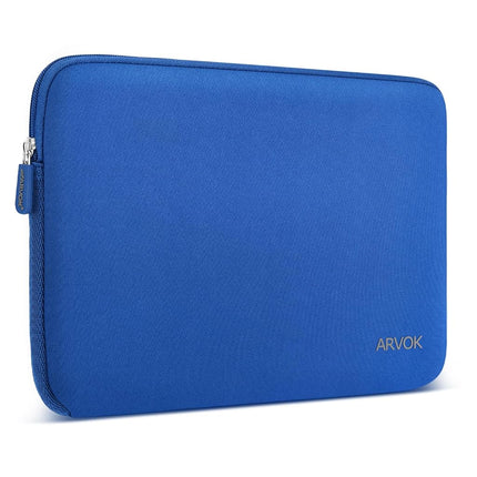 Arvok 13 13.3 14 Inch Water-resistant Neoprene Laptop Sleeve Case Bag/Notebook Computer Case/ Briefcase Carrying Bag/ Skin Cover For Acer/ Asus/ Dell/ Fujitsu/ Lenovo/ HP/ Samsung/ Sony/ Toshiba(13.3 inch, Dark blue)