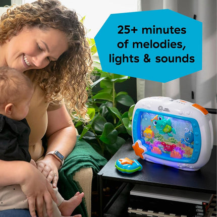 Baby Einstein Sea Dreams Soother, Crib Toy with Remote, Baby Sleep Aid, Calming Lights & Melodies, Newborn and Up