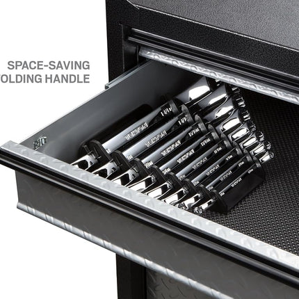TEKTON 45-Degree Offset Box End Wrench Set with Holder, 8-Piece (1/4-1-1/4 in.) | WBE23408