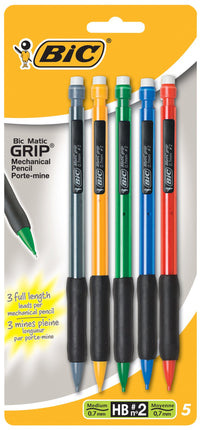 BIC Matic Grip Mechanical Pencil, Medium Point (0.
