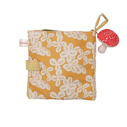 Manhattan Toy 161210 Deer One Soft Activity Crinkle Book & Fold Out Pat Mat for Baby and Toddler with Squeaker, Discovery Mirror and Teether, Multicolour,Medium