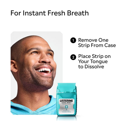 Listerine Cool Mint Pocketpaks Breath Strips, 24-Strip Pack (Pack of 12)