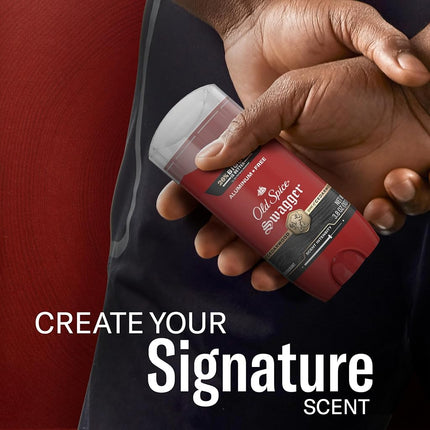 Old Spice Aluminum Free Deodorant for Men, 24/7 Odor Protection, 24/7 Freshness & Lasting Scent, Swagger with Cedarwood Scent, 3.8 oz (Pack of 3)