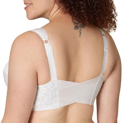 Playtex Women's Front Close With Flex Back Bra Bra, White, 44B