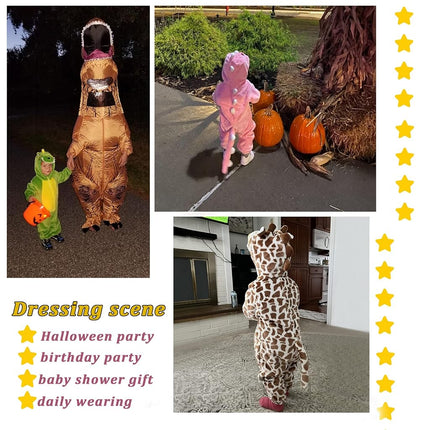 TONWHAR Kids' And Toddlers' Costumes Outfit Animal Onesie Cosplay Costume Baby Romper Jumpsuit (Orange Tiger, 18-24 Months/Height:80-90cm)