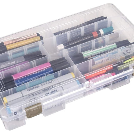 ArtBin Large Solutions Box Clear Art & Craft Organizer with Dividers - Plastic Storage Case for Convenient and Versatile Storage - Ideal for Various Craft Supplies