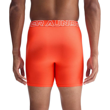 Under Armour Men's Performance Tech Mesh Boxerjock Brief Underwear, 6" Inseam, All-Day Comfort & Ultra-Soft, 3-Pack, Bright Venom Red, 5XL