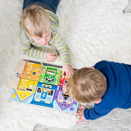 Melissa & Doug Latches Board Game - Frustration-Free Packaging - Skill Builders Toy - Ages 3+