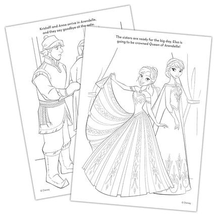Disney Frozen 2 Anna and Olaf 32-Page Coloring and Activity Book with Puffy Stickers 45823, Bendon