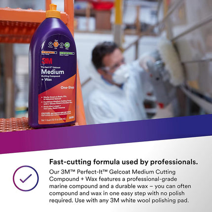 3M Perfect-It Gelcoat Medium Cutting Compound 946 ml