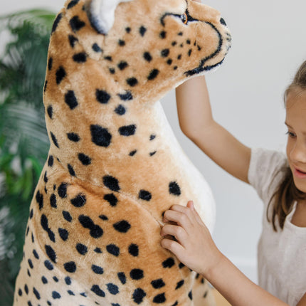 Melissa & Doug Giant Cheetah - Lifelike Stuffed Animal (over 4 feet long)