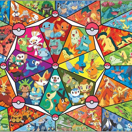 Buffalo Games - Pokemon - Stained Glass Starters - 1000 Piece Jigsaw Puzzle