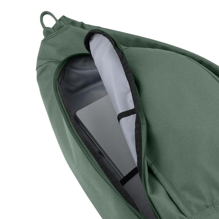 Carhartt Durable Sling Bag, Crossbody Backpack with Side Release Buckle, Tablet Sleeve and Adjustable Strap, Greenslate, 10L