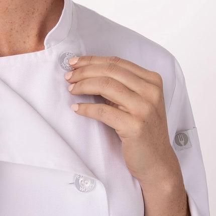Chef Works B499-S Women's Le Mans Chefs Jacket, Small, White