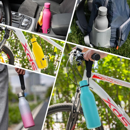 BJPKPK 25oz Insulated Water Bottle, Stainless Steel Bottle with Carry Strap