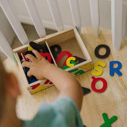 Melissa & Doug Deluxe Magnetic Letters and Numbers Set with 89 Wooden Magnets