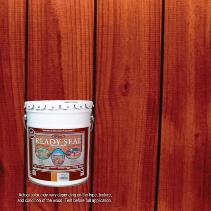Ready Seal 520 Exterior Stain and Sealer for Wood, 5 Gallon, Redwood - Packaging may vary