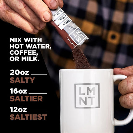 LMNT Recharge Electrolyte Hydration Powder | Formulated by Robb Wolf and Ketogains | Keto & Paleo | No Sugar, No Artificial Ingredients | Chocolate Salt | 30 Stick Packs