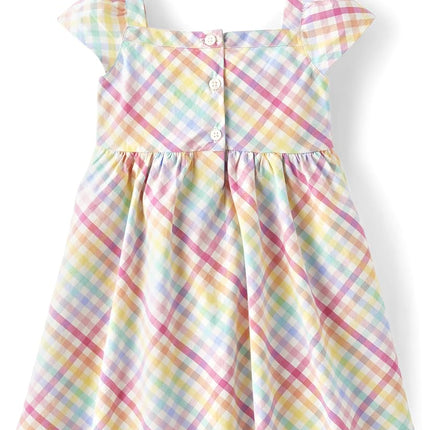 Gymboree Girls' and Toddler Short Sleeve Dressy Special Occasion Dresses, Green Forest, 8