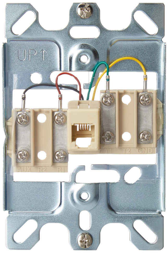 Leviton C0256-SS 6P4C Telephone WP Stainless Steel