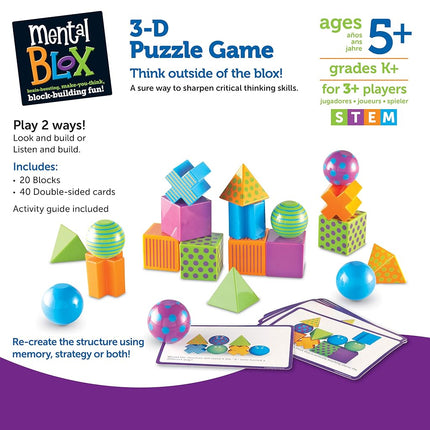 Learning Resources (UK Direct Account LER9280 Mental Blox Critical Thinking Game, Multicoloured