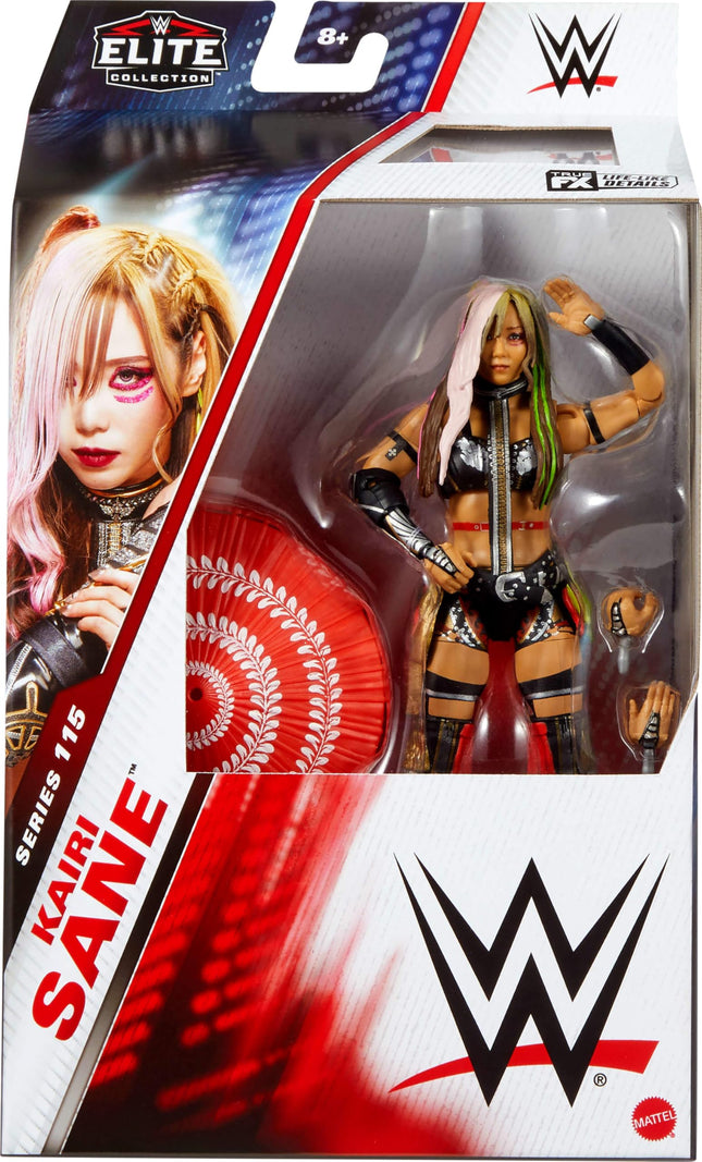 Figurine et accessoires Mattel WWE Elite, série #115 6 pouces de Kairi Sane avec 25 points d'articulation et mains interchangeables