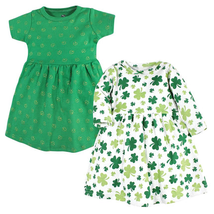 Robes en coton Hudson Baby pour bébés filles, trèfles, 12-18 mois