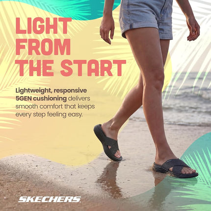 Skechers Women's On-The-Go 600 Glistening, Black, 6 UK