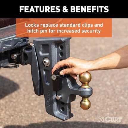 Curt Rebellion XD Tongue and Hitch Lock Set