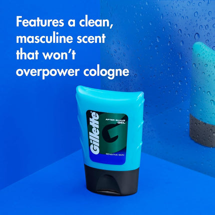 Gillette After Shave Gel, Sensitive Skin, 2.5 Ounce (Pack of 6)