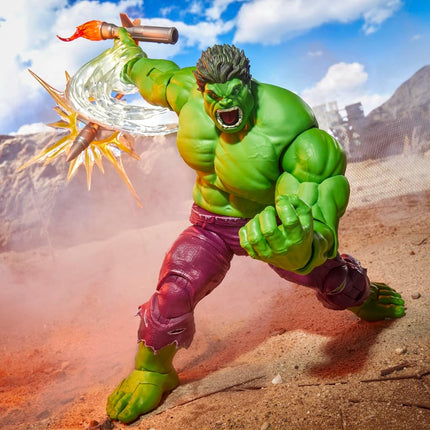 Marvel Legends Maximum Series Hulk, Deluxe Hulk Comics Collectible 6-Inch Scale Action Figure, with Incredible Articulation and Smashing Accessories, Superhero Toys for Ages 4+