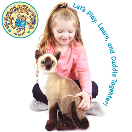 TigerHart Stefan The Siamese Cat - 14 Inch Stuffed Animal Plush