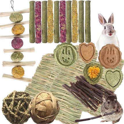 Bunny Toys 30PCS Guinea Pig Toys Rabbit Toys Acces