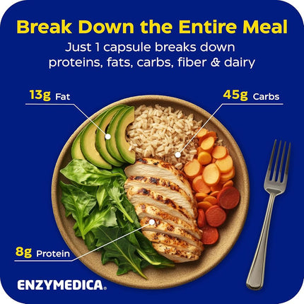 Enzymedica Digest Complete Enzyme Formula 90 Capsules