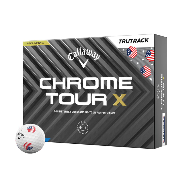 Callaway Golf Chrome Tour X Golf Ball 2024 - USA T
