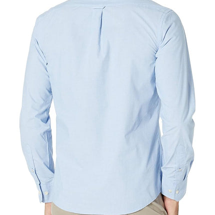 Izod Men's Performance Comfort Long Sleeve Solid Button Down Shirt, American Dream, XL