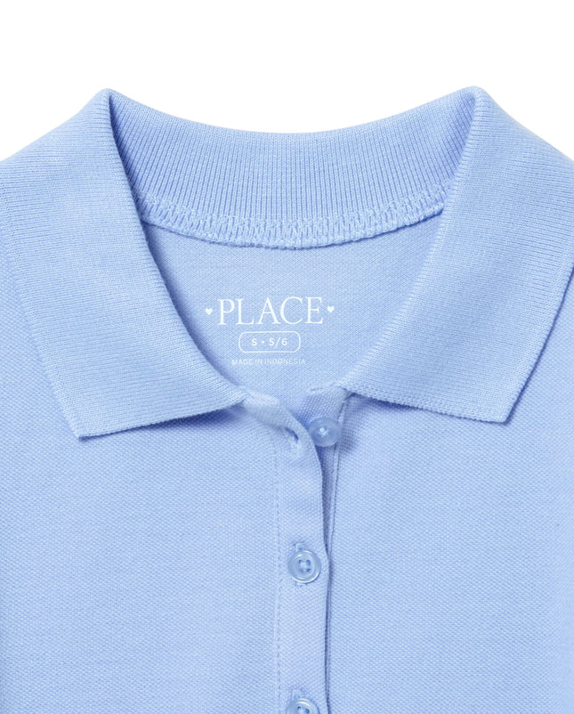 Robe polo piquée The Children's Place pour filles, Day Break, Medium
