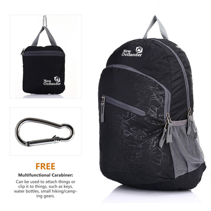 Outlander 20L/33L- Most Durable Packable Lightweight Travel Hiking Backpack Daypack (Dark Red, 20L)