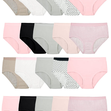 Fruit of the Loom Girls' Cotton Brief Underwear, M