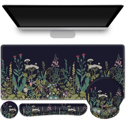 ToLuLu Desk Mat, XXL Large Mouse Pad Wrist Support