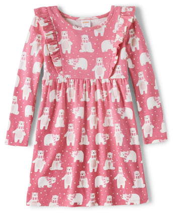 Gymboree Girls' and Toddler Holiday Dresses, Pink 