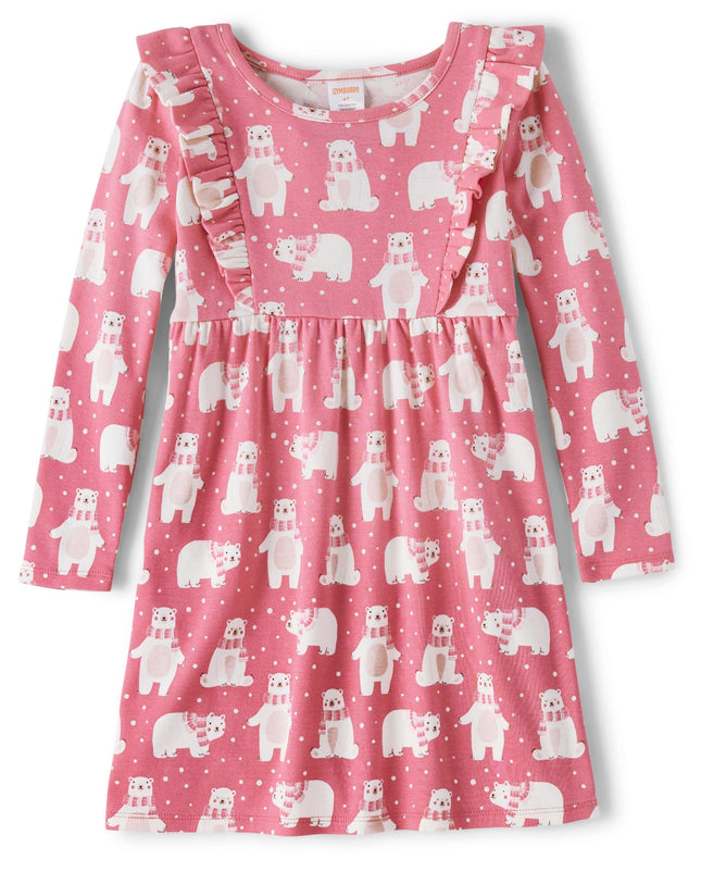 Gymboree Girls' and Toddler Holiday Dresses, Pink 