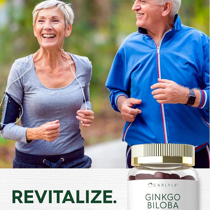 Carlyle Ginkgo Biloba | 70 Gummies | 45:1 Leaf Extract