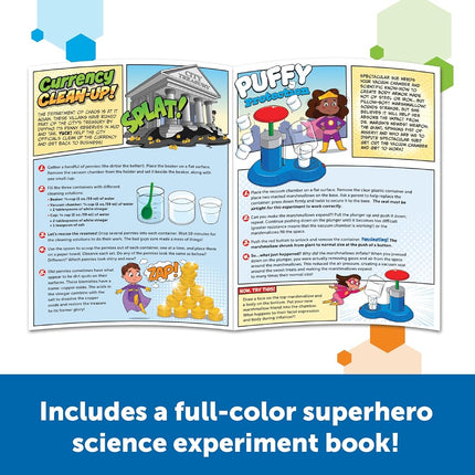 Learning Resources STEM Explorers Superhero Science, Science Kit for 6 Year Old Girls and Boys, Includes 10 Experiments