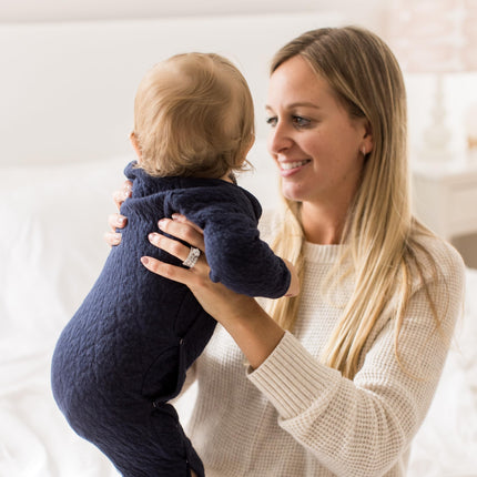 Burt's Bees Baby - Mamelucos para bebé niño - Monos transpirables 100% algodón orgánico para niños de prematuro a 24 meses, abeja acolchada Midnight, 12 meses