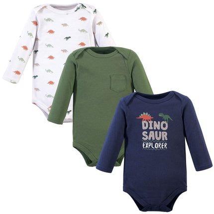Hudson Baby Unisex Baby Cotton Long-sleeve Bodysui