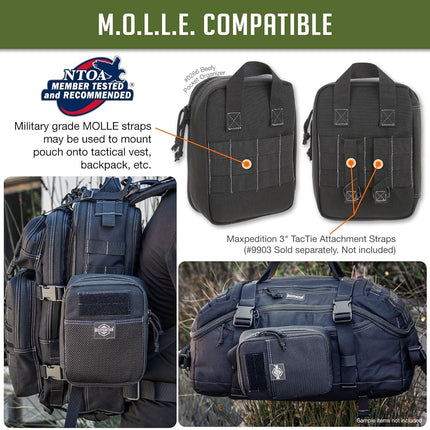 Maxpedition 0266B Gear Beefy Pocket Organizer, Black